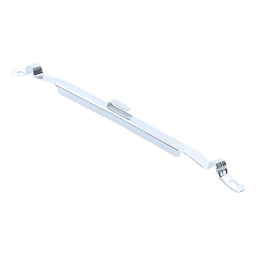 Clip Recto Automático para unir tramos de charola con peralte de 54 con acabado Electro Zinc