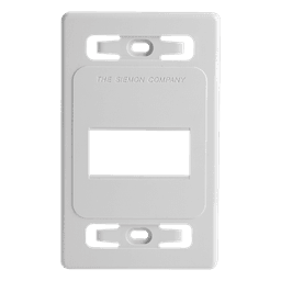 Placa de Pared Modular / 3 Salidas / Blanco / Bulk / MAX / Z-MAX Blindados