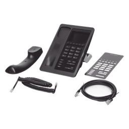 Teléfono IP para Hotelería, profesional con 6 teclas programables para servicio rápido (Hotline), plantilla personalizable con PoE 