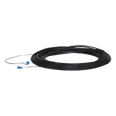 Cable de Fibra Óptica Monomodo / 60 m (196.9 ft) / 6 Hilos G.657.A2 / Conectores LC / IP67 / Cubierta Acero-Kevlar