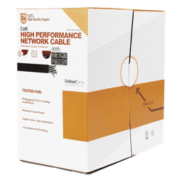 Bobina de Cable Cat6+ / 152.5 m (500 ft) / Calibre 23 / 250 MHz / UL / Uso Interior