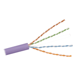 Bobina de Cable U/UTP de 4 Pares, Z-MAX, Cat6A, Soporte de Aplicaciones 10GBase-T, LS0H, Color Violeta, 305 Metros (1000 Pies)