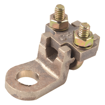 Conector Antivandálico de Bornes / 1/2" / Calibre 4 a 1/0 AWG / Bronce Estañado / Diámetro 5.827 a 8.251 mm