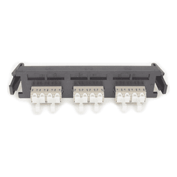Placa Acopladora de Fibra Óptica / 12 Fibras Multimodo / Conectores LC Quad / Color Beige / Quick-Pack