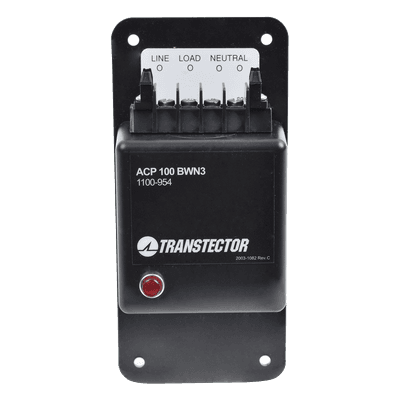 Protector Monofasico de 120VAC 15A Con Tecnología Diodo de Silicio Y Fusible Interno 