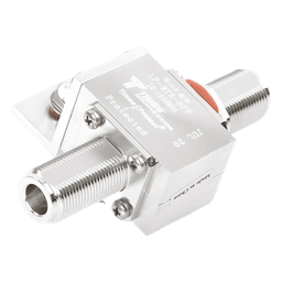 Protector Coaxial / Rango 20-1000 MHz / Potencia 375 W VHF / Conectores N-Hembra / Montaje de Tierra Universal