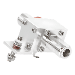 Protector Coaxial / Rango 20-1000 MHz / Potencia 375 W VHF / Conectores N-Hembra / Montaje de Tierra Universal