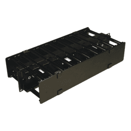 Organizador de Cable Horizontal / Doble Profundidad 6in (152mm) / Rack 19in / 2UR / Alta Densidad