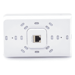 Access Point UniFI doble banda cobertura 180º, MI-MO 2x2 diseño placa de pared con dos puertos adicionales, hasta 100 usuarios Wi-Fi