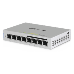 Switch UniFi Administrable capa 2 de 8 puertos Gigabit (4 Puertos Gigabit PoE 802.3af y 4 puertos Gigabit ethernet) 60W