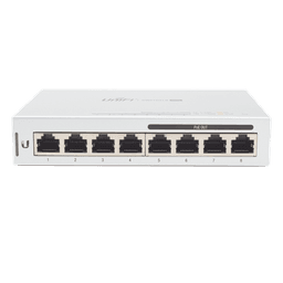 Switch UniFi Administrable capa 2 de 8 puertos Gigabit (4 Puertos Gigabit PoE 802.3af y 4 puertos Gigabit ethernet) 60W
