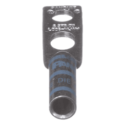Zapata de compresión LCC6-14JAW-l para cal. 6 Awg, Doble barreno para tornillo prisionero de 1/4, 1 pz