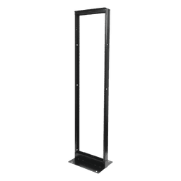 Rack de Dos Postes Estándar de 19", Numerado, Fabricado en Acero y 45 Unidades de Rack, Color Negro