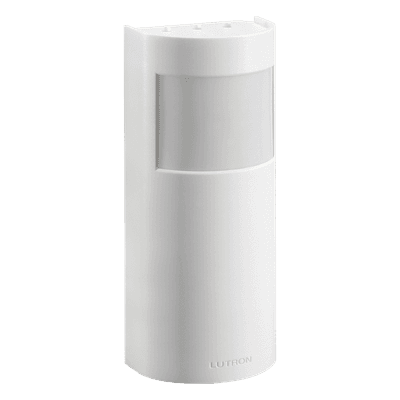 Sensor de ocupación y vacancia inalámbrico para pasillo, PIR de haz largo y angosto, cobertura hasta 45.7 m, a batería, compatible con RadioRA 2, RA2 Select, RadioRA 3 y Vive