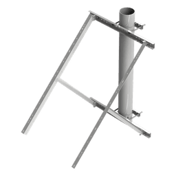Soporte de Montaje para Panel Solar / Ajustable 25° a 50° / Galvanizado Electrolítico / 15 kg / Torre y Poste