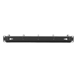 Organizador de Cables con 5 anillos, 1U, 19" Color negro