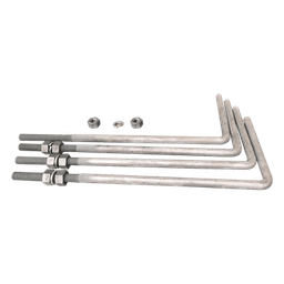 Poste de Acero Galvanizado / 3 m (9.84 ft) / Tubo 3' Cédula 30 / Carga 20 kg / Base 30x30 cm