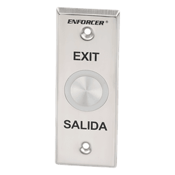 Botón de Salida Piezoeléctrico / IP65 / LED Bicolor Verde-Rojo / Toggle y Temporizador 1-30 s / Contactos NA/NC 2A / Acero Inoxidable