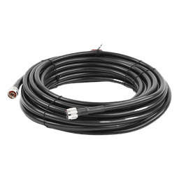 Jumper Coaxial / 50 Ohm / 15.24 m (50 pies) / N Macho / Blindaje >90 dB / Wilson-400