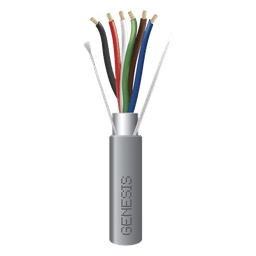 Bobina de 305 Metros (1000 Pies) de Cable / 6 x 22 AWG Blindado / Riser / Color Gris / Para Aplicaciones de Audio, Seguridad y Control
