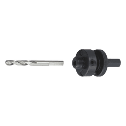 Adaptador para Broca Sierra / 3/8" / Compatible 3/8" y 1/2" / Brocas 9/16" a 1-1/8" / Guía de Eje Único