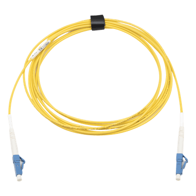 Jumper de Fibra Óptica Monomodo (OS2), XGLO, Riser, LC/UPC-LC/UPC Simplex, ONFR, Color Amarillo, 3 Metros (9.84 Pies)