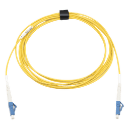 Jumper de Fibra Óptica Monomodo (OS2), XGLO, Riser, LC/UPC-LC/UPC Simplex, ONFR, Color Amarillo, 3 Metros (9.84 Pies)