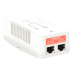 Inyector POE para Aplicación Solar, Entrada 18-36 Vcc, Salida en 56 Vcc, 802.3 af/at, 10/100/1000 Mbps, Hasta 35 Watts