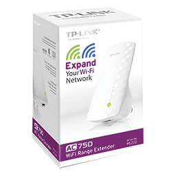 Repetidor WiFi / Doble banda AC / 750 Mbps / 2.4 y 5 GHz / Puerto Ethernet 10/100 Mbps