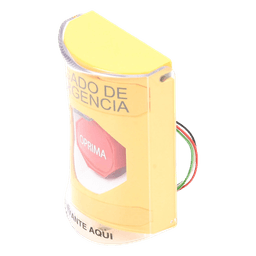 Botón de Emergencia / Tapa Policarbonato Resistente / Restablecimiento con Llave / LED Opcional / UL cUL ADA / Interior y Exterior