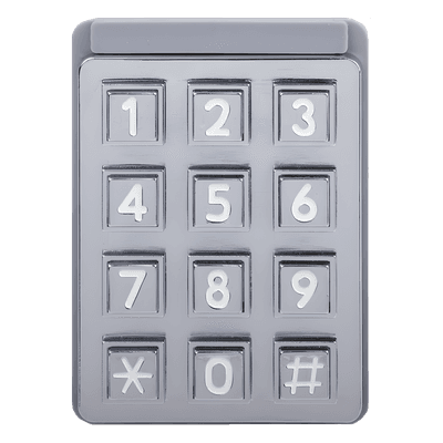 Teclado Iluminado para Portero Telefónico / Full Duplex Manos Libres / 100 Números de Teléfono / 2 Relés de Control de Acceso / Montura Empotrada 8.375' x 14' x 3.25'