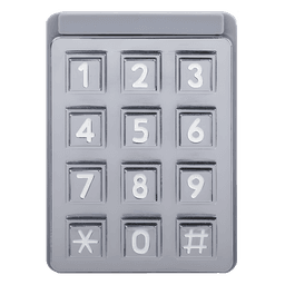 Teclado Iluminado para Portero Telefónico / Full Duplex Manos Libres / 100 Números de Teléfono / 2 Relés de Control de Acceso / Montura Empotrada 8.375' x 14' x 3.25'
