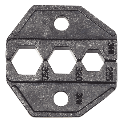 Matriz Ponchadora / Conectores F / RG59 y RG6 / Engarce Hexagonal Triple / 0.255'' × 0.320'' × 0.350'' / 64 g