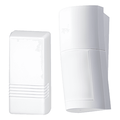 Detector de Movimiento Pasivo con transmisor 5816 Honeywell/ Inalámbrico / Altura de montaje 0.8m a 2.7 m  ajustable  / 100% Exterior / Compatible con serie VISTA y LYNX