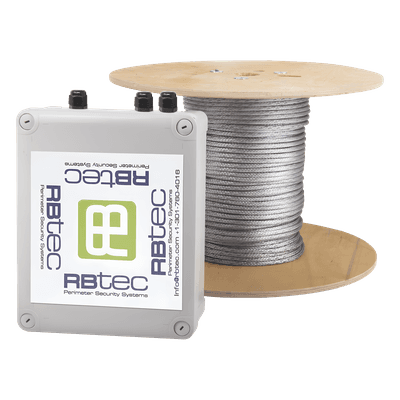 Kit de Cable Sensor Para Cercas Ciclónicas IRONCLAD / 305 METROS / 1 ZONA / Sin Falsas Alarmas por Viento / TODO Incluido/TARJETA LPU400/ Calibración por Software