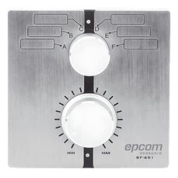 Control de Volumen Remoto / Selector de Fuente de Audio / Compatible Serie UC / Montaje en Pared