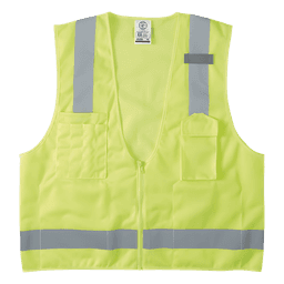 Chaleco de seguridad reflectante de alta visibilidad, mediano/grande. Con múltiples bolsillos de diferente capacidad