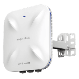 Punto de Acceso Mesh Wi-Fi 6 Industrial para Exterior Omnidireccional 5.95Gbps, MU-MIMO 4x4, 360°, Filtros Anti Interferencia y Auto Optimización con IA, puerto eth 2.5G y SFP