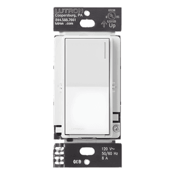 Apagador auxiliar Sunnata de pared para control de 3 vías o escalera, 120 V, compañero cableado del apagador principal del sistema RadioRA 3, color blanco brillante (White)