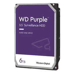 Disco Duro PURPLE de 6TB / 3 AÑOS DE GARANTÍA / Para Videovigilancia