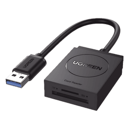 Lector de tarjetas USB-A 3.0 a MicroSD (TF) / SD | 5Gbps | Soporta hasta 2TB | Soporta Windows/Mac OS/Linux/Android | Lectura de Tarjetas Simultánea | No Requiere Controlador | Cable de 15cm.