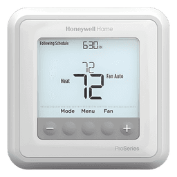 Termostato programable / 3H/2C bomba de calor o 2H/2C convencional / Programación 7 días, 5-2, 5-1-1 / Pantalla 5.44 in² / Serie T6 Pro
