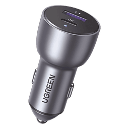Cargador de Auto / 42.5W / USB-A + USB-C / PD3.0 + QC3.0 / 12-24 VCD / Aluminio