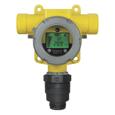 Detector remoto de gas tóxico hidrógeno (H2), 0-1,000 ppm, sensor hasta 30 m del transmisor, para áreas Clase I, División 2