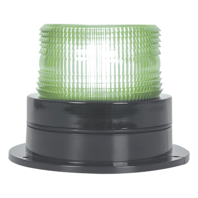 Burbuja Brillante de Larga Vida Útil, con 8 LEDs Color Verde, Domo Verde, 110 Vca