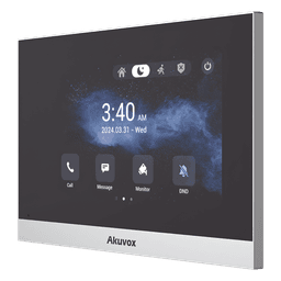 Monitor ANDROID / Soporta APP Android / Pantalla Touch Screen LCD 7" / WiFi / Punto WIFI / Bluetooth / PoE / SIP / 8 Entradas de Alarma / 1 Salida de Relé / Comunicación con App de Familiares / Administración 100 % en la Nube