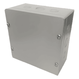 Caja de Pase / 25 x 25 x 10 cm (9.8 x 9.8 x 3.9 in) / NEMA 1 / Acero Galvanizado / Uso Interior