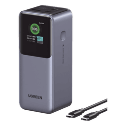 Power Bank / 20000mAh / 130W Max / 3 Salidas / PD 3.0 / QC3.0 / Pantalla TFT / Carcasa Ignífuga
