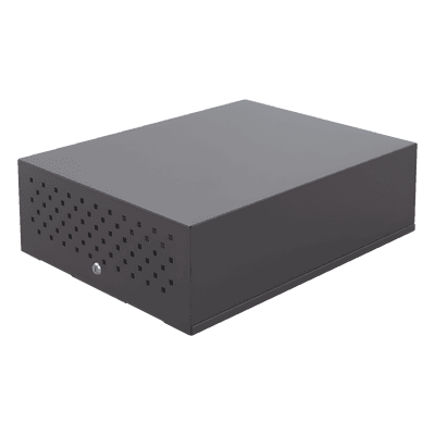 Gabinete Metálico de Seguridad para DVR/NVR. Tamaño Max. de DVR/NVR:  440 x 177 x 462 mm (An. x Al. x Prof.)