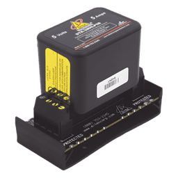 Protector modular para 2 pares, campo reemplazable, con base, circuito de 5 V